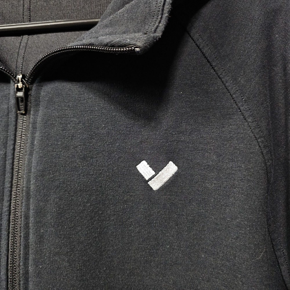 Lululemon Hoodie Mens Large Black City‎ Sweat Full Zip Embroidered Logo M3CBZS - Picture 3 of 13